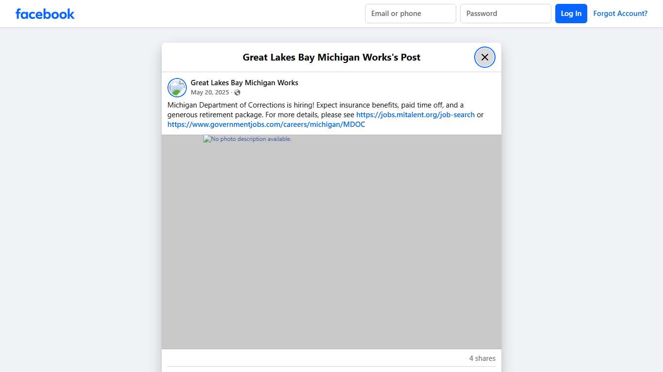Michigan Department of... - Great Lakes Bay Michigan Works Facebook